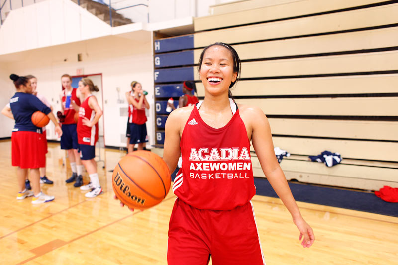 Axewomen basketball practice